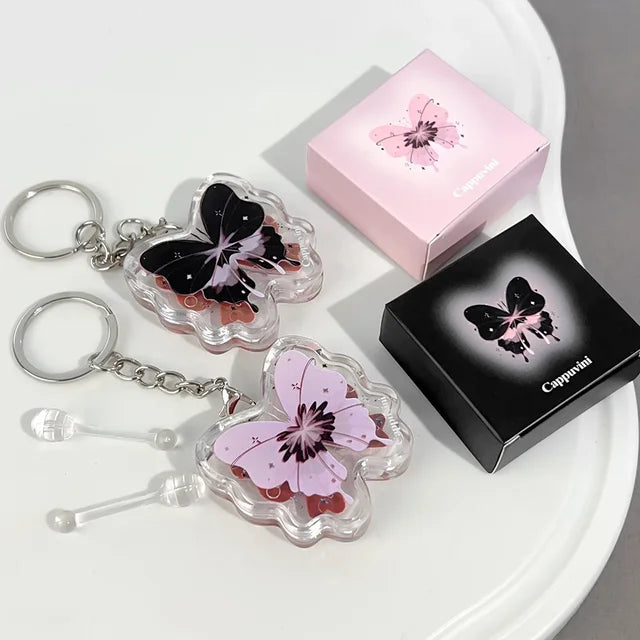 Cappuvini - Lucky Butterfly Keychain Lip Gloss